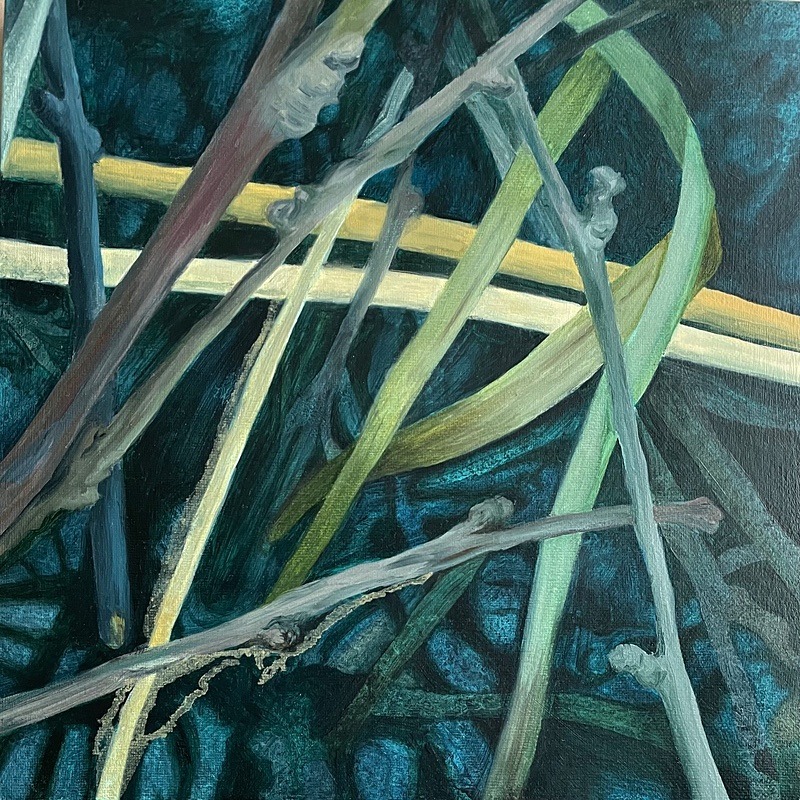 5. Oil on canvas, 30cm x 30cm - Undergrowth Series