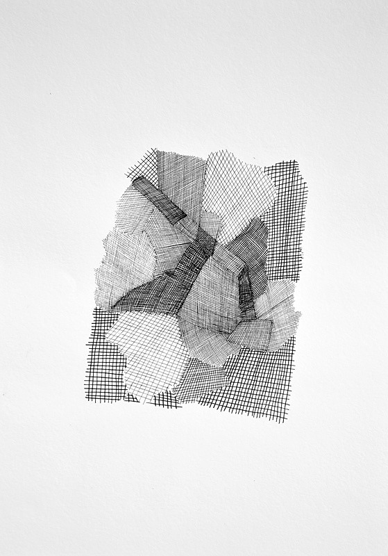 Unravel 4, Indian Ink on Paper, 42 cm x 29 cm - Unravel, Drawings, 2010 - 2011