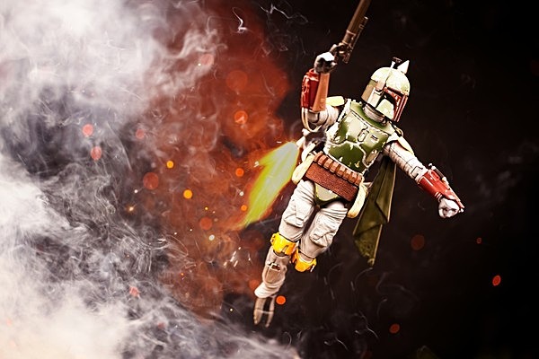 Boba in Flight (IMG_4405a) - Star Wars