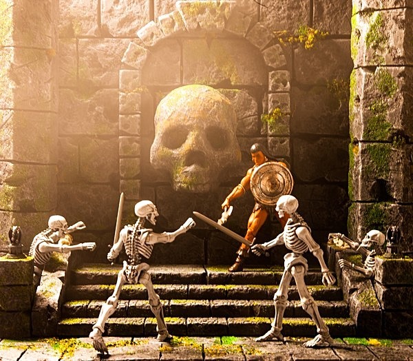 Conan vs Skeletons - Conan