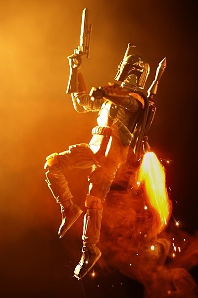 Boba In Flight (IMG_2225a) - Star Wars
