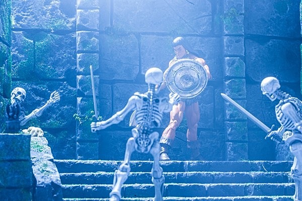 Conan Battles Skeletons - Conan