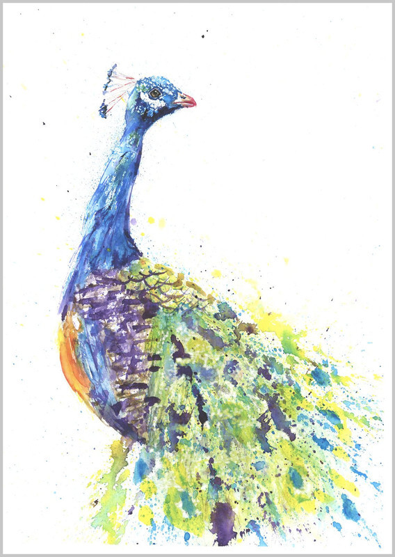 Peacock print 737 - FEATHERS