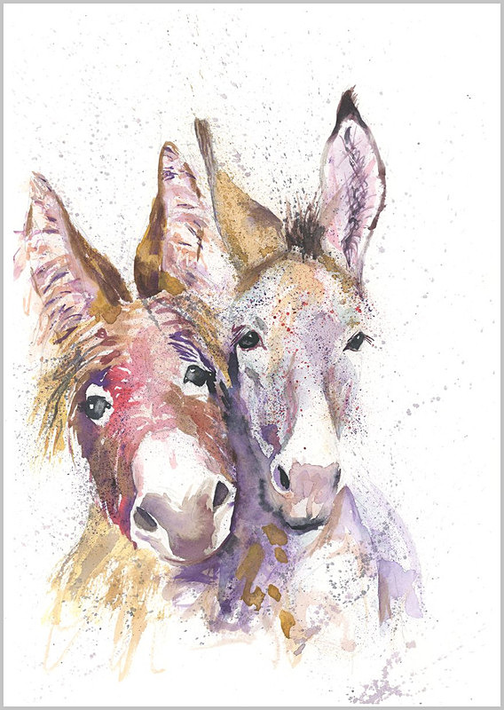 DONKEY DUO Limited print 341 - EQUIDAE