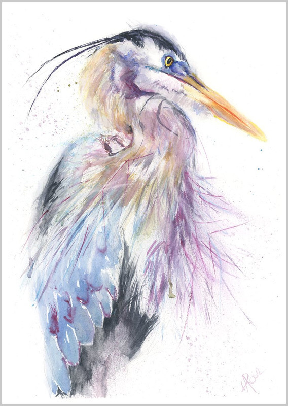 Heron Fine Art Print 529 - FEATHERS