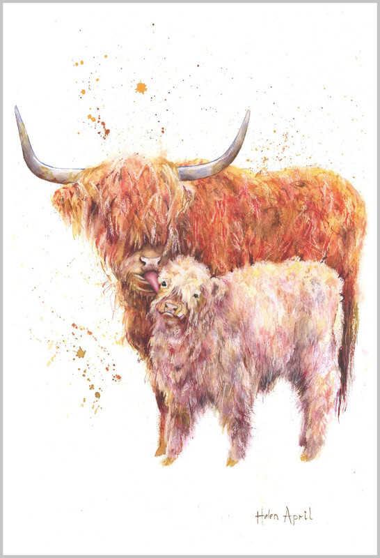 Highland Cow and Baby Extra Large - ORIGINALS