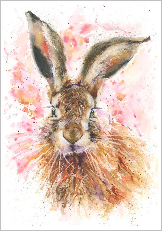 Hare Pink Day Fine Art Print 551 - WILD
