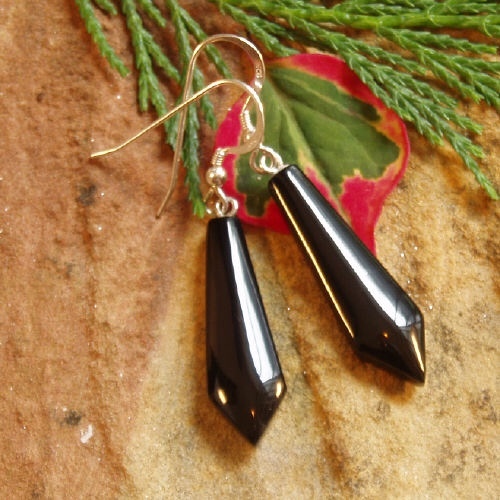 Whitby Jet Earrings je023 - Whitby Jet Earrings