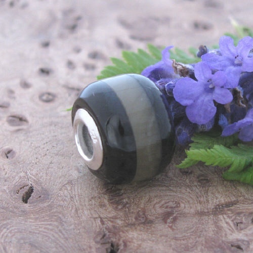 Whitby Jet & Baltic Amber Bead jbe007 - Whitby Jet Beads & Charms