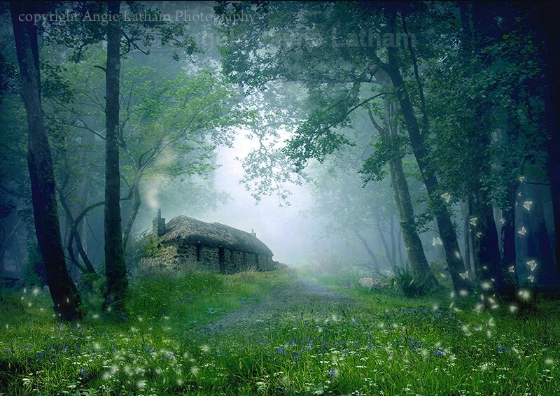 The Cottage in the Woods - Magical Artwork