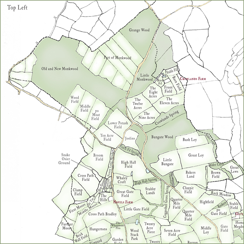 Gt. Coxall Tithe Map photo - T H Disley