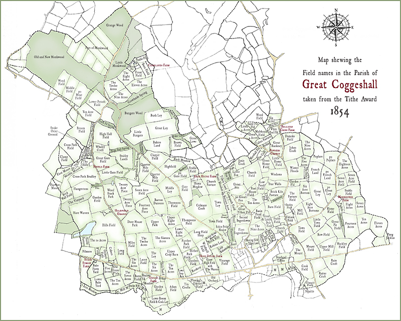 Great Coggeshall Tithe Map