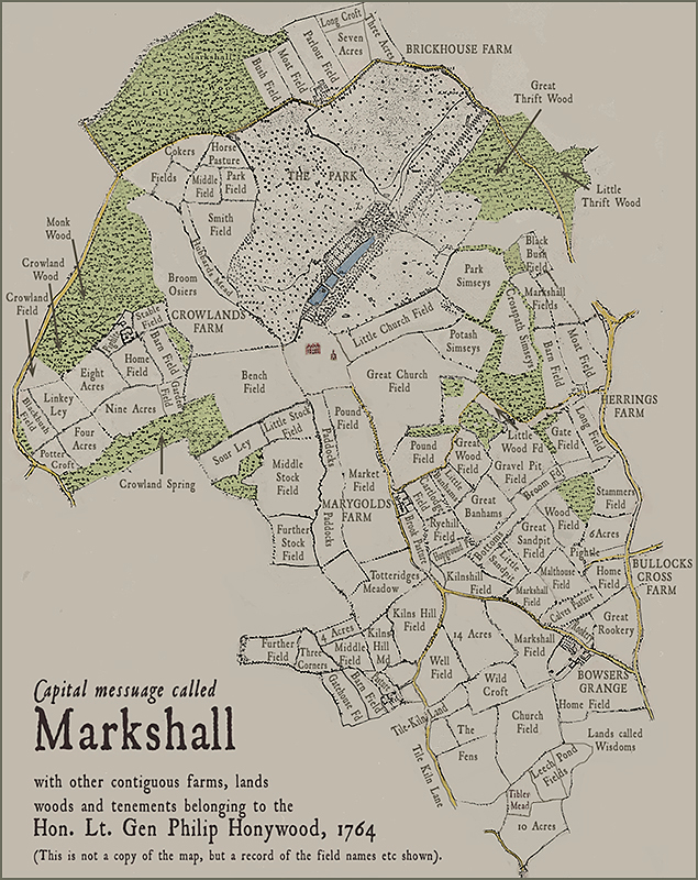 Markshall Map 1764