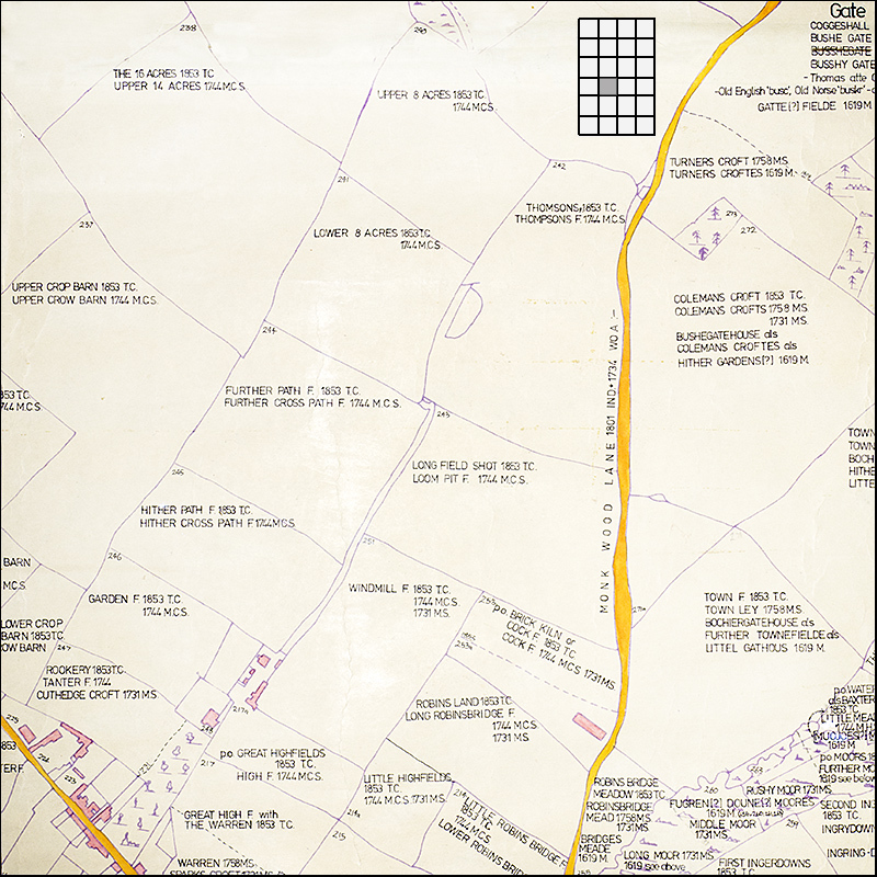  - Field Names in Great Coggeshall