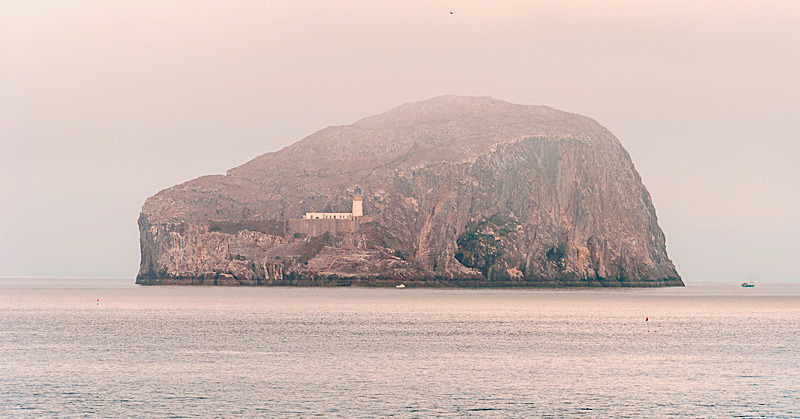 Bass Rock appearing through the mist - East Lothian