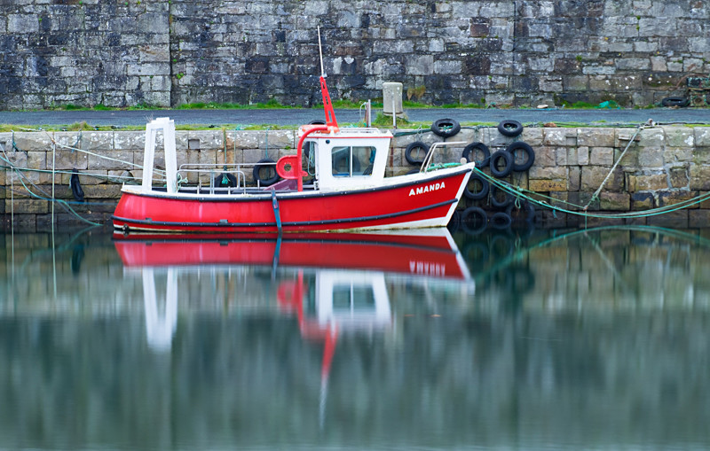 Boat at Mullagmore Harbour - Co Sligo