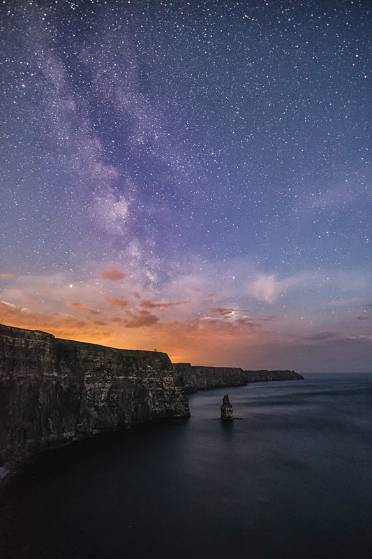 Milky way over Cliffs of Moher - Co Clare