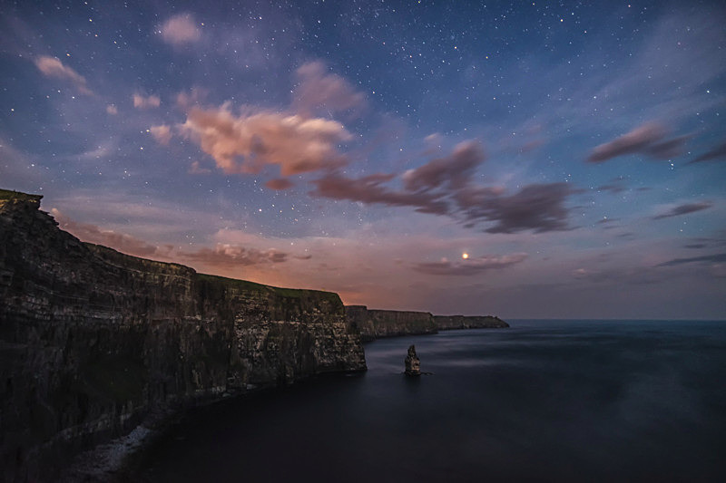 Cliffs of Moher during the night - Co Clare