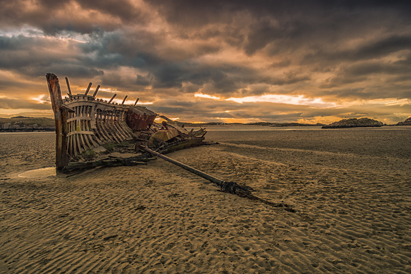 Abondoned boat at Dunbeg - Co Donegal