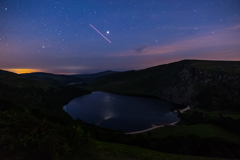 Lough Tay during night - Co Wicklow