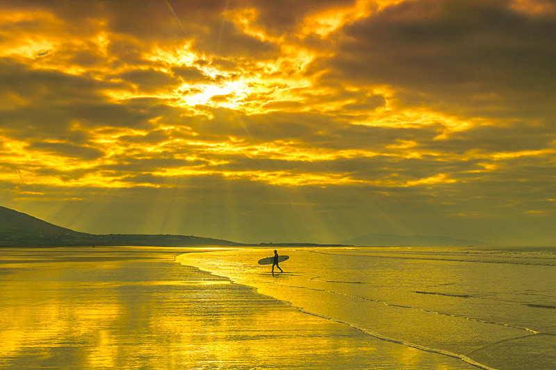 Surfer at Carrowniskey Beach - Awarded Pictures 2020