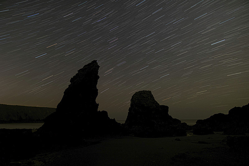 Stars Trail at Ballydowane Cove, County Waterford. - Best Pictures 2020