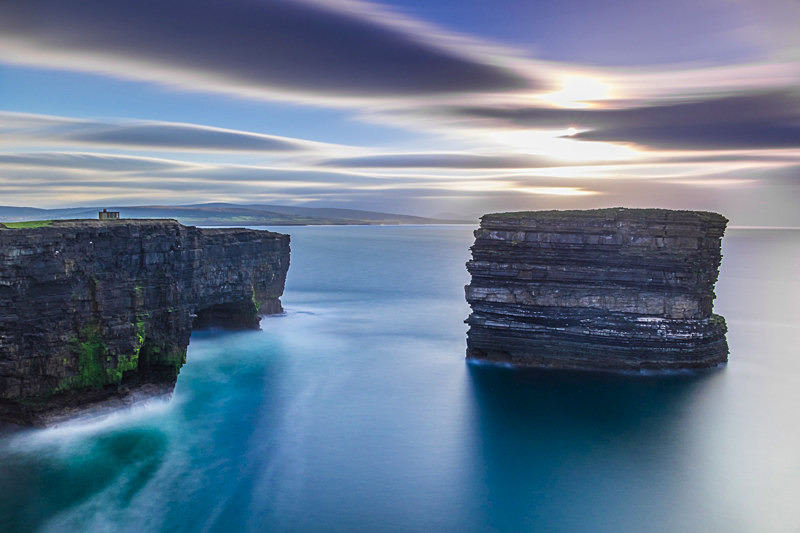 Sunset at Downpatrick Head, Ireland. - Co Mayo