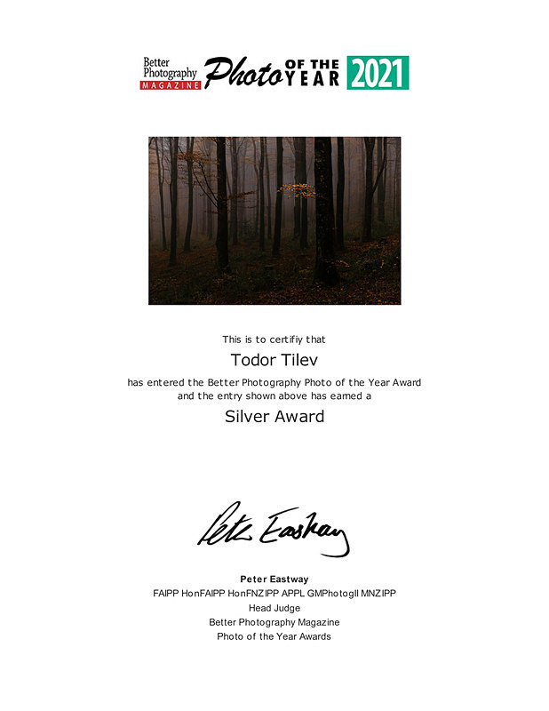 Better Photography Magazine 2021_Silver Award_Classic Landscapes - Achievements