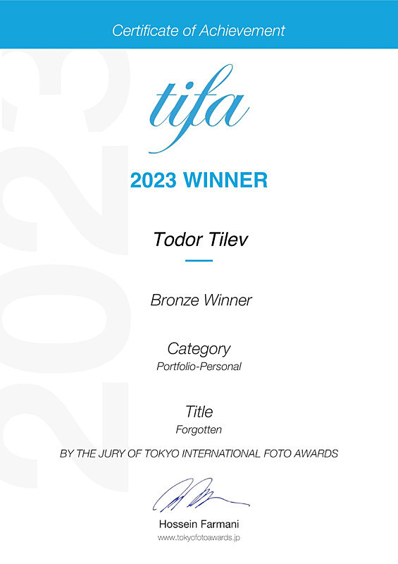 Tokyo International Foto Awards_2023_Portfolio_Personal - Achievements