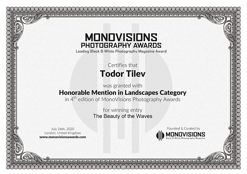 Monovisions Photography Awards_2020_Landscapes - Achievements