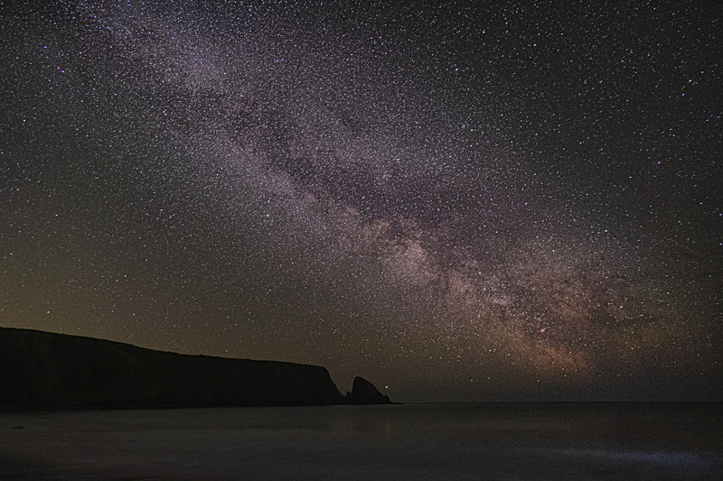 Milky Way at  Ballydowane Cove, County Waterford, Ireland. - Awarded & Published Pictures 2021