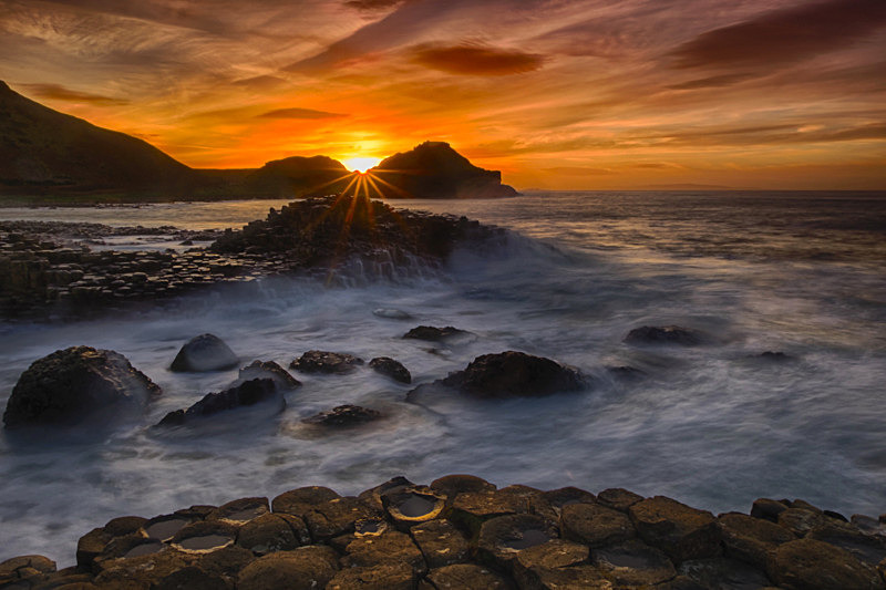 Sunset at Giant's Causeway, Northern Ireland. - Awarded & Published Pictures 2021