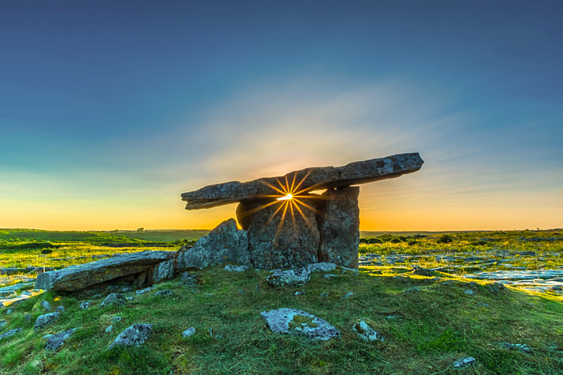 Sunset at Poulnabrone Dolmen, County Clare, Ireland. - Pictures out of this world