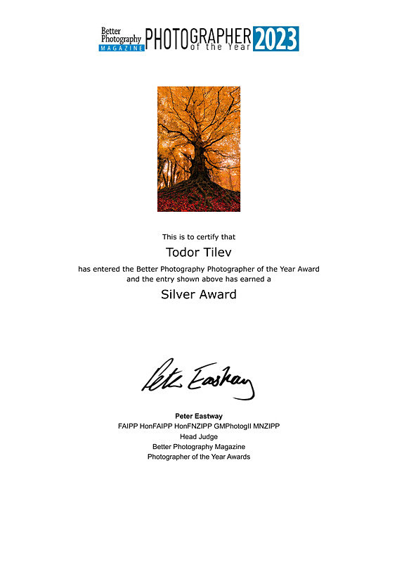 Better Photography Magazine_ 2023_Silver Award_Reavealing Nature - Achievements