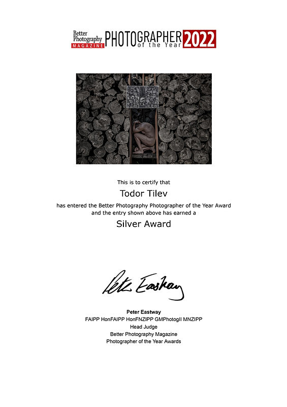 Better Photography Magazine_ 2022_Silver Award_Emotive Porttraits - Achievements