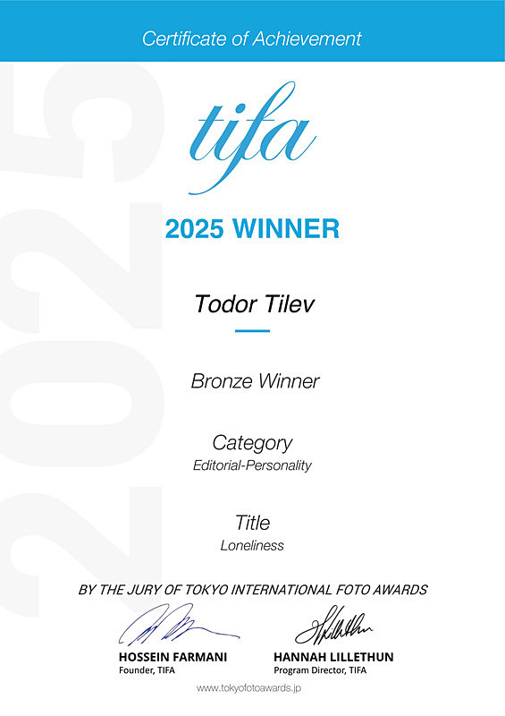 Tokyo International Foto Awards_2025_Bronze Medal_Editorial - Achievements