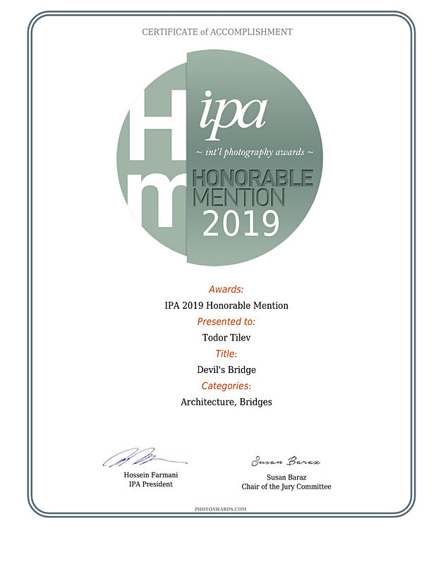 International Photography Awards_2019_Architecture_Bridges - Achievements