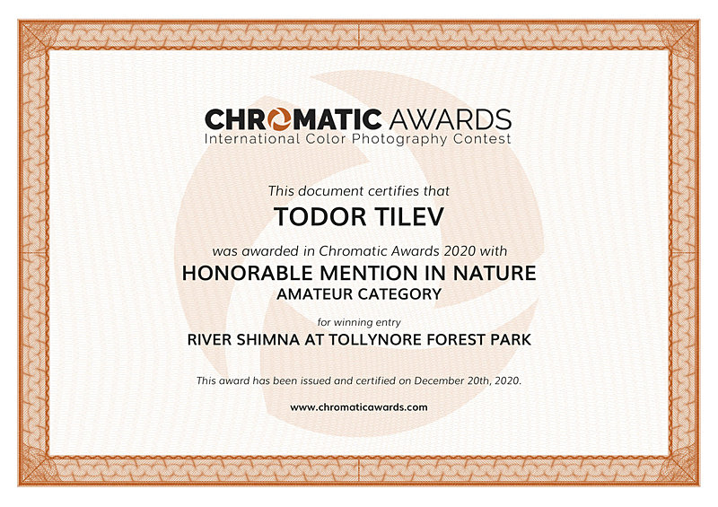 Chromatic International Colour Photography Awards_2020_Nature - Achievements