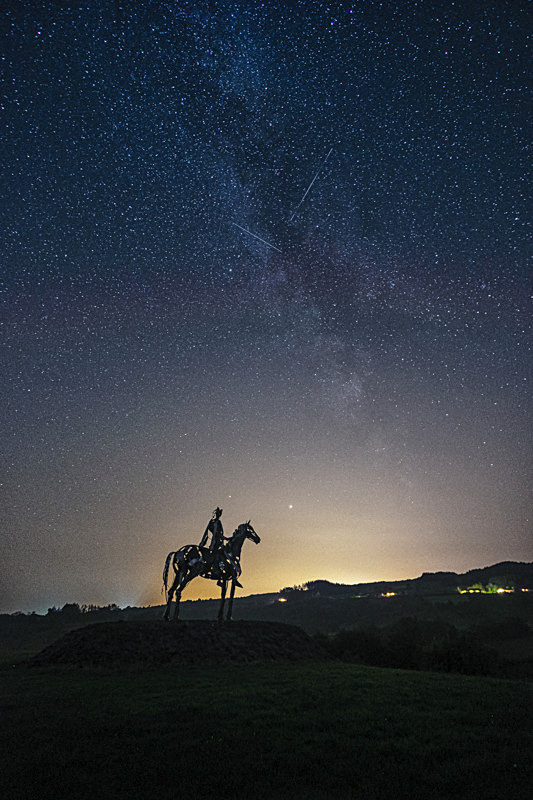 Milky way over  Gaelic Chieftain, County Roscommon. - Best Pictures 2020