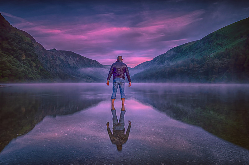 Sunrise at Upper Lake at Glendalough, County Wicklow, Ireland. - Awarded & Published Pictures 2021