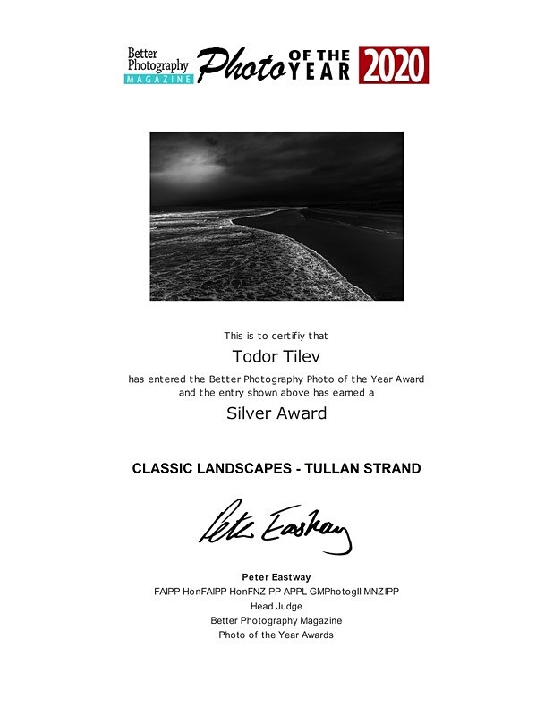 Better Photography Magzine Photo of the Year_2020__ Classic Landscapes - Achievements