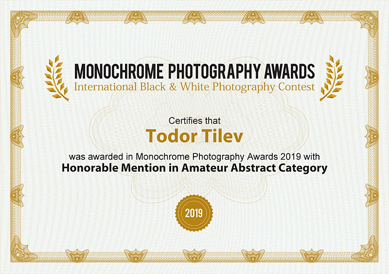 Monochrome Photography Awards_2019_Abstract - Achievements