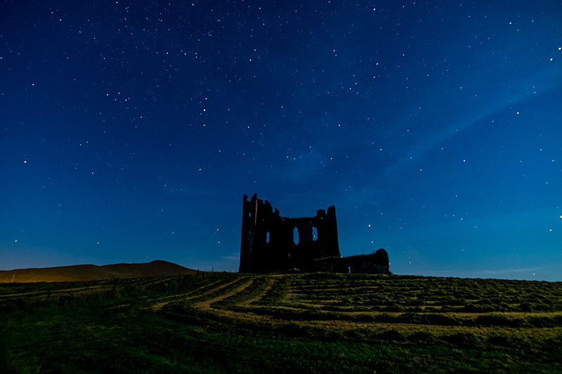 Ballycarbery Castle during night - Co Kerry