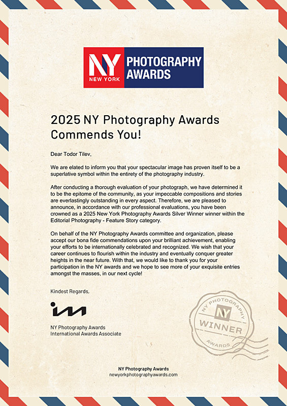 New York Photography Awards_2025_Congratulatory Letter - Achievements