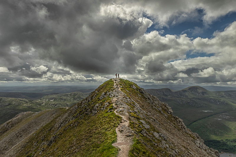 On the top of Errigal Mountain, County Errigal, Ireland. - Awarded & Published Pictures 2021