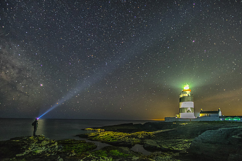 At Hook Lighthouse during the night, County Wexford, Ireland. - Pictures out of this world
