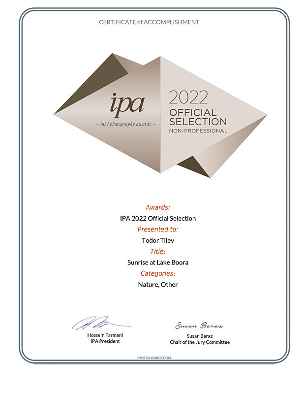 International Photography Awards_2022_Nature_Other_Official Selection - Achievements