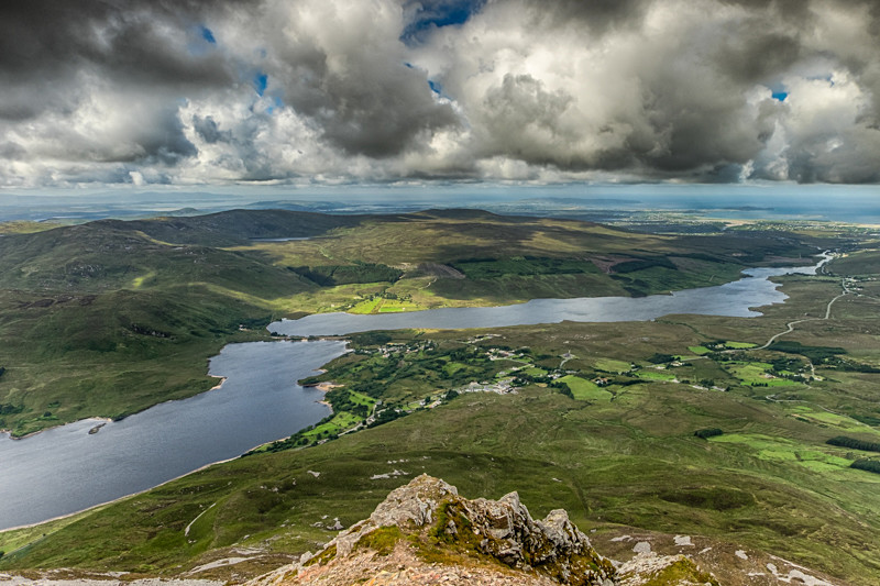 View from the top of Errigal Mountain - Co Donegal