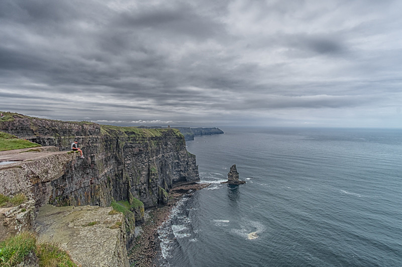 At the edge at Cliffs of Moher - Co Clare