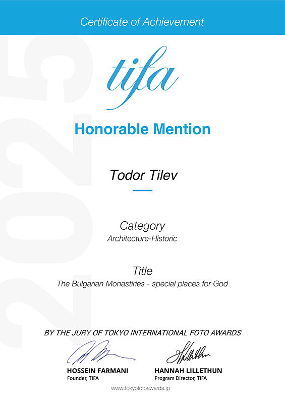 Tokyo International Foto Awards_2025_HM_Architecture_Historic - Achievements